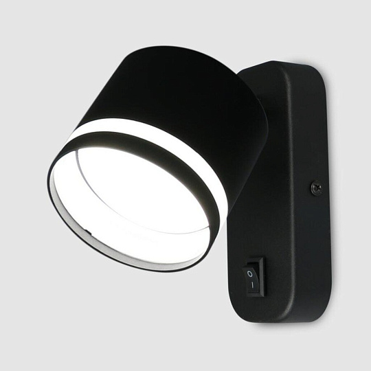 Светильник бра General Lighting Systems, Башня, 50 Вт, GX53, на 1 лампочку, IP20, 8.2х7 см, накладной, черный, 661749