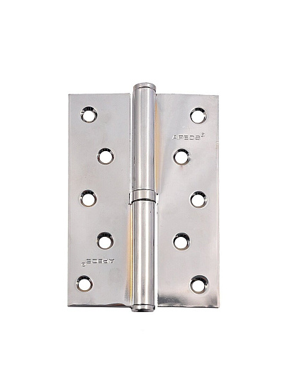 Петля врезная для деревянных дверей, Apecs, 120х80х3 мм, правая, B-Steel-CRR, 13718, с подшипником, хром