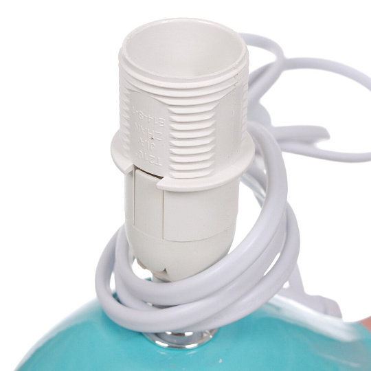 Светильник настольный E14, 60 Вт, детский, голубой, абажур голубой, Лючия, Кит 148, 60W E14