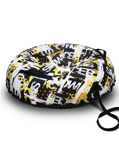 Санки-ватрушка Nika, Snowracer, 90 см, 90 кг, с буксировочным тросом, с ручками, ТБ5К-90/12