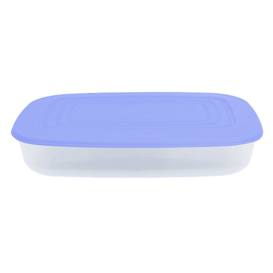 Контейнер пищевой пластик, 1.5 л, 5 см, в ассортименте, прямоугольный, Алеана, 167024