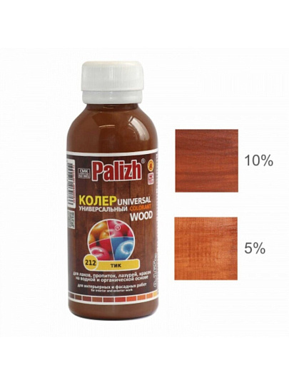 Колер паста, Palizh, Wood, №212, тик, 100 мл