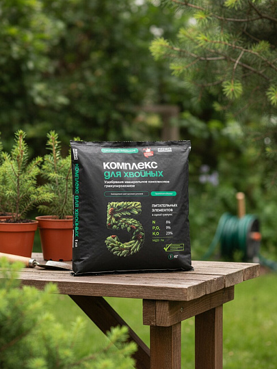 Удобрение для хвойных, минеральное, гранулы, 1 кг, Лама Торф