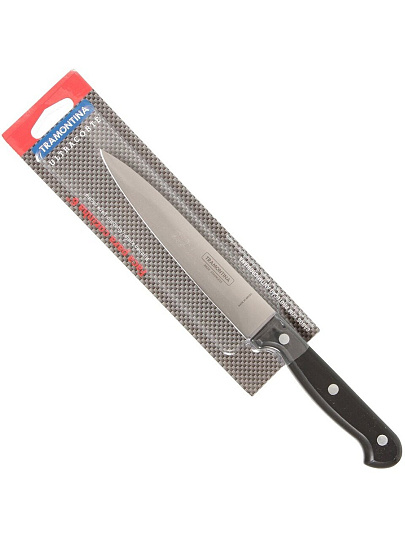 Нож кухонный Tramontina, Ultracorte, универсальный, нержавеющая сталь, 15 см, рукоятка пластик, 23860/106-TR