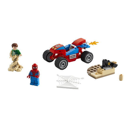 Конструктор Lego, Super Heroes, Бой Человека-Паука с Песочным Человеком, 3-5 лет, 45 деталей, 76172