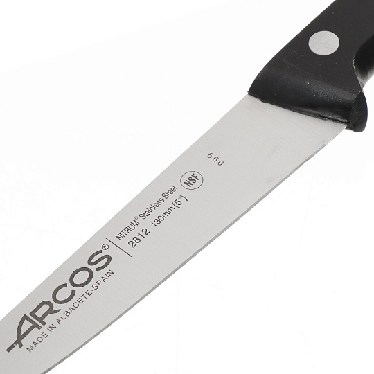 Нож кухонный Arcos, Universal, универсальный, нержавеющая сталь, 13 см, рукоятка пластик, 2812-B