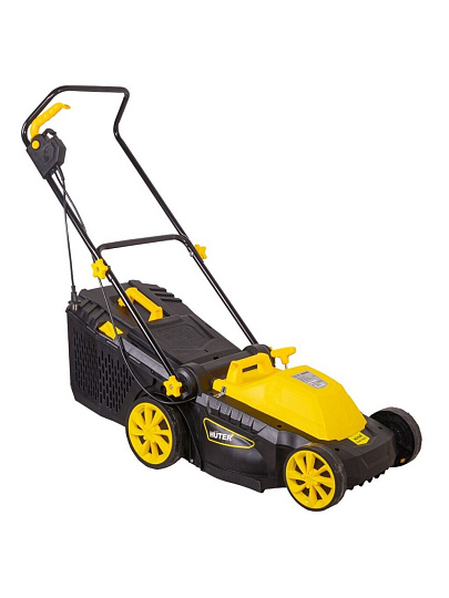 Газонокосилка электрическая, Huter, ELM-1400P, 38 см, 40 л, 25-55 мм, 3200 об/мин, 70/4/4