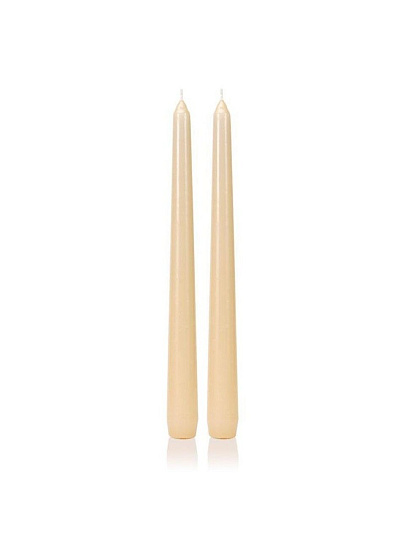 Свеча декоративная, 25х2.1 см, стержень, бежевая, Bartek Candles, Barok