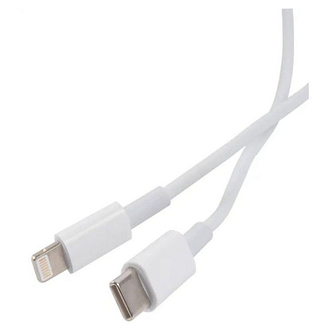 Кабель USB MB mObility, Type-C-Lightning, 3 А, белый, УТ000024529