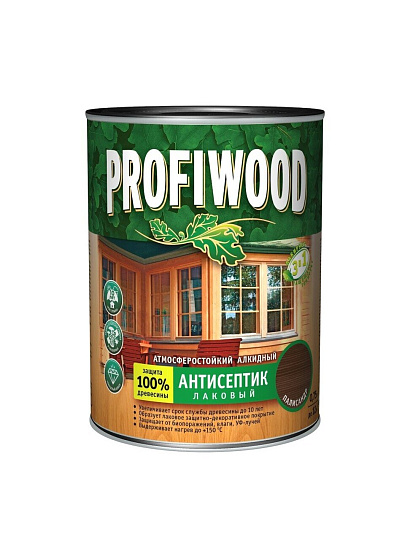 Антисептик Profiwood, для дерева, лаковый, палисандр, 0.7 кг
