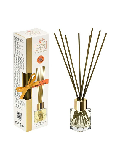 Аромадиффузор Aroma republic, 30 мл, 4.5х5.8х21 см, Orange wood №17, 93815