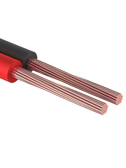 Провод акустический, 2х0.75 мм², 100 м, красно-черный, PROconnect, 01-6104-6