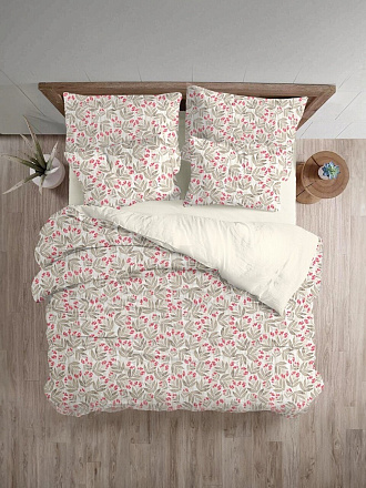 Постельное белье 2-спальное, простыня 200х220 см, 2 наволочки 50х70 см, пододеяльник 180х215 см, Волшебная ночь, перкаль, коллекция Эко Стиль, Clema