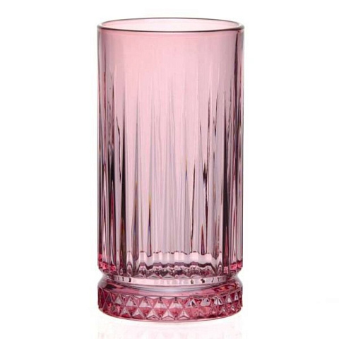 Стакан 450 мл, стекло, Pasabahce, Elysia Энжой, розовый, 520015SLBP
