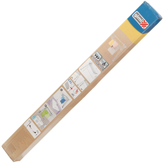 Сушилка для белья настенная, полотно 6 м, 100х45.5х135 см, складная, 6 прутьев, 12 кг, Gimi, Lift 100, 1046010300011