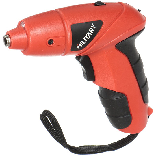 Отвертка аккумуляторная, Military, SD4.8, 4.8 В, 0.6 А.ч, Ni-Cd, 180 об/мин, коробка, 400863