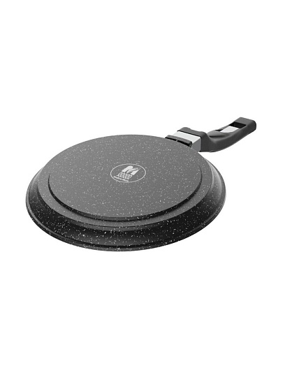 Блинница алюминий, 24 см, антипригарное покрытие, Мечта, Гранит black Induction, 14802И, бакелитовая ручка, индукция