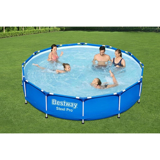 Бассейн каркасный Bestway, 366х76 см, Steel Pro, 56706, 6473 л