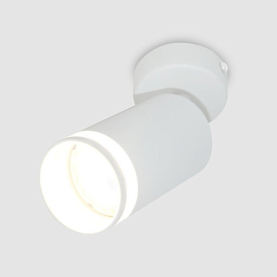 Светильник на основании General Lighting Systems, Башня, 50 Вт, GU10, на 1 лампочку, IP20, d5.5х10 см, боковое рассеивание, Спот, белый, 661815
