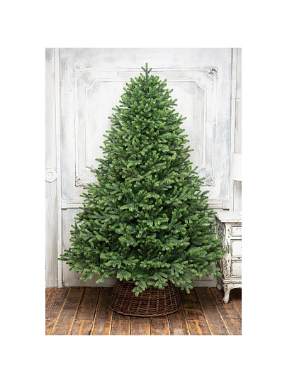 Елка новогодняя напольная, 210 см, Венецианская, ель, хвоя литая + ПВХ пленка, 109210, ЕлкиТорг