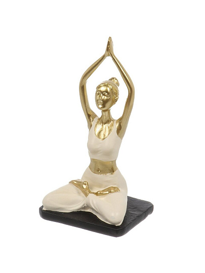 Фигурка декоративная полистоун, Йога, 7х6х13.5 см, A020257