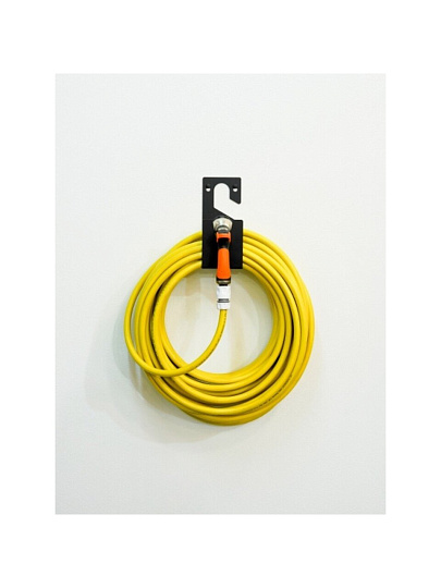 Держатель для садового шланга, настенный, черный, ElectricLight, КБ-103