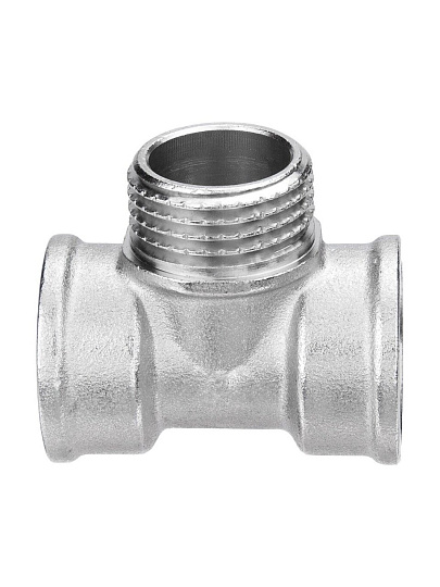 Тройник 3/4"х1/2"х3/4", г-ш-г, латунь, AquaLink