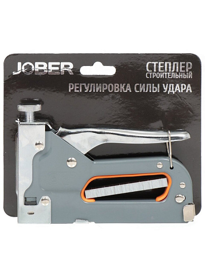 Степлер строительный регулируемый, 4-14 мм, тип скоб 53, Jober, 391001