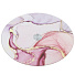 Блюдо стекло, для сервировки, круглое, 30 см, вращающееся, Флюид розовый, Daniks - фото 3