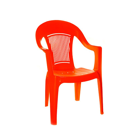 Кресло пластик, Элластик-Пласт, 90х55х58 см, красное