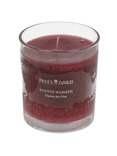 Свеча ароматизированная, 8.5х7.5 см, в стакане, Prices's Candles, Праздничное тепло, PCJ010663