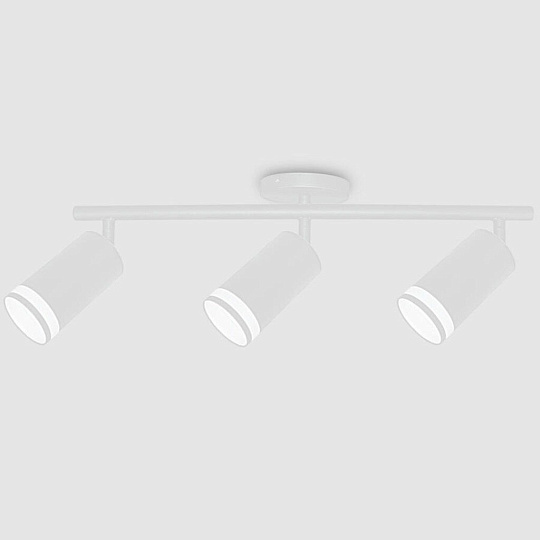 Светильник на основании General Lighting Systems, Башня, 50 Вт, GU10, 3 шт, IP20, d5.5х10х10 см, боковое рассеивание, Спот, белый, 661839