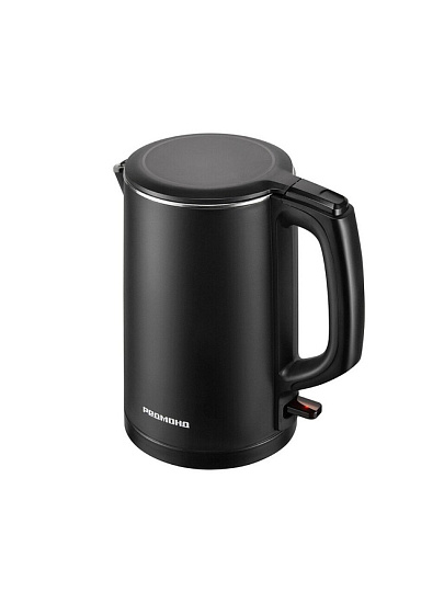 Чайник электрический Редмонд, Strix KM242, черный, 1.5 л, 2200 Вт, скрытый нагревательный элемент, пластик, нержавеющая сталь