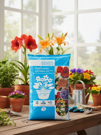Грунт Любимые цветы, 10 л, Четыре сезона