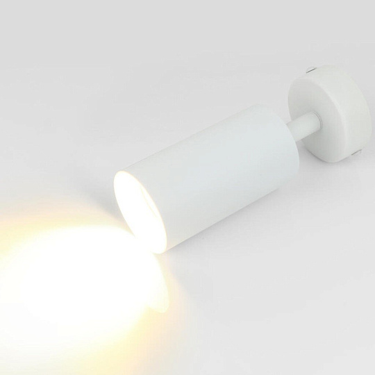 Светильник на основании General Lighting Systems, Башня, 50 Вт, GU10, на 1 лампочку, IP20, d5.5х10 см, Спот, белый, 661812