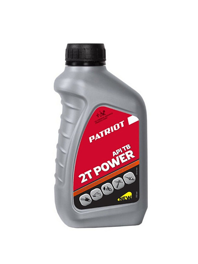 Масло машинное минеральное, для двухтактного двигателя, Patriot, Power Active 2T, 0.592 л, 850030628