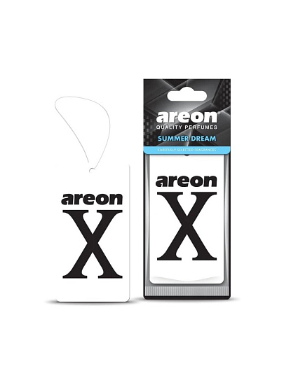 Ароматизатор в машину подвесной, сухой, Areon, X-Version White Летняя мечта, 704-AXV-010