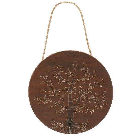 Крючок 19.5 см, МДФ, коричневый, Y6-10527