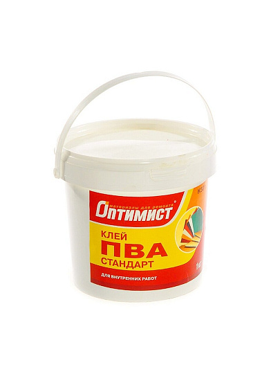 Клей ПВА Оптимист, однокомпонентный, 1 кг, K501