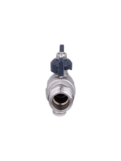 Кран водоразборный 3/4", латунь, со штуцером, ручка-бабочка, AquaLink