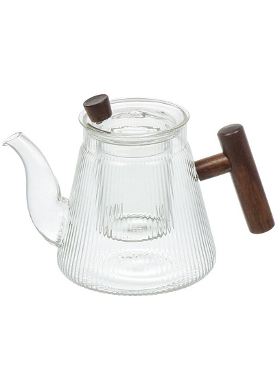 Чайник заварочный стекло, 0.95 л, с ситечком, B050182