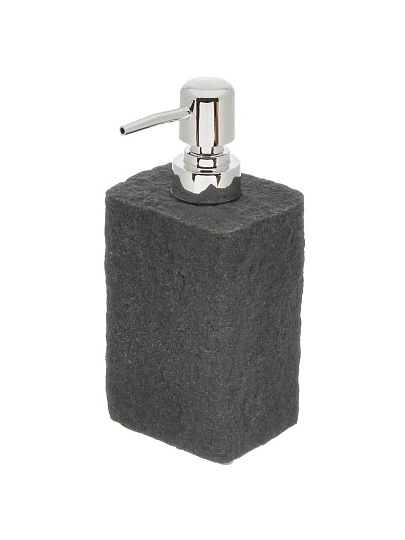 Дозатор для жидкого мыла, Fora, Stone Black, полирезина, FOR-STN021BL