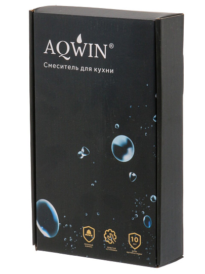 Смеситель для кухни, Aqwin, с картриджем, черный, A40236-6