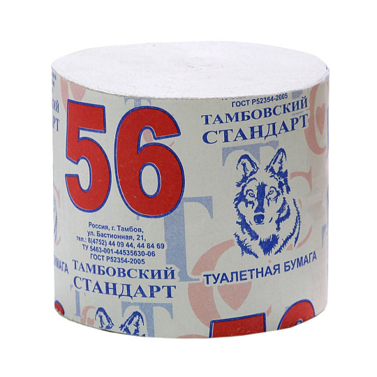Туалетная бумага Тамбовский Стандарт, 1 слой, 30 м
