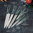 Набор ножей 7 предметов, 20, 20, 12.5, 20, 9 см, зеленый, нержавеющая сталь, рукоятка пластик, с подставкой, пластик, Daniks, Emerald, S-K42635-T7B - фото 12