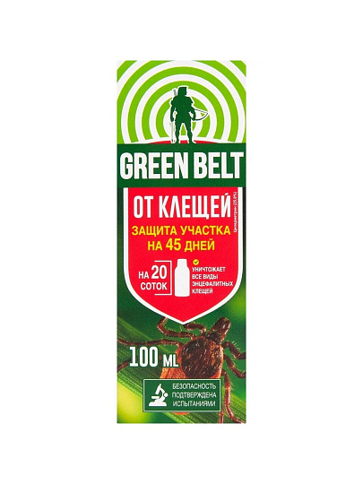 Инсектицид Защита участка, от клещей, жидкость, 100 мл, Green Belt