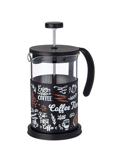 Френч-пресс 0.6 л, стекло, Agness, Coffe Time, 894-154