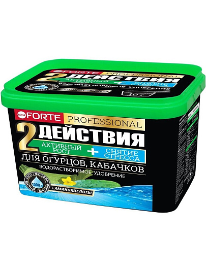 Удобрение для огурцов и кабачков, минеральное, ведро, 500 г, Bona Forte