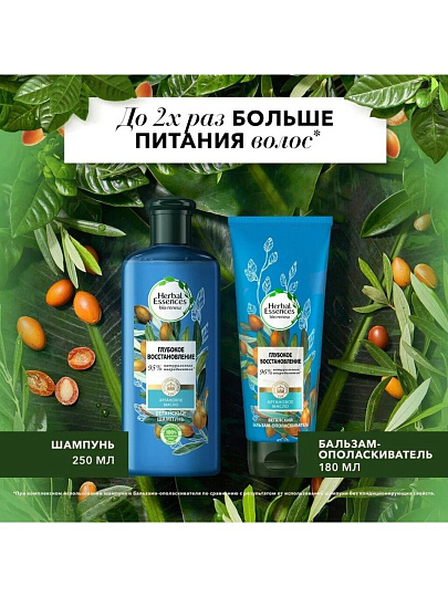Набор подарочный для женщин, Herbal Essences, Глубокое восстановление, шампунь 250 мл+бальзам 180 мл