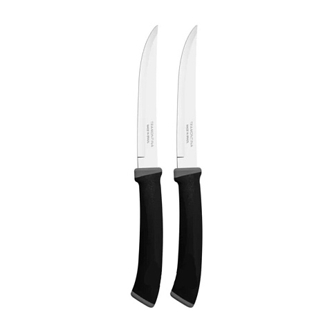 Нож кухонный Tramontina, Felice, для мяса, 2 шт, гладкие, нержавеющая сталь, 12.5 см, рукоятка пластик, 23493/205-TR